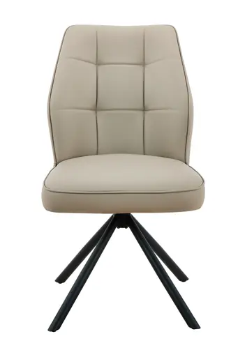 Stuhl - drehbar, Leder, Cappuccino