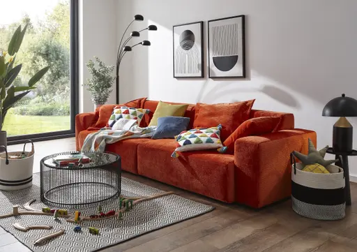 Sofa Elementos - 3-Sitzer XL, Stoff, Campari