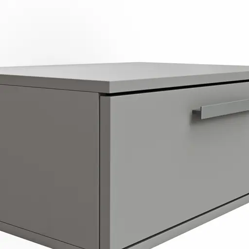 Hängeschrank Viana - Holzwerkstoff, Steingrau