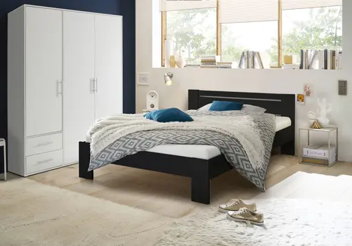 Drehtürenschrank- B ca. 155 cm, Weiß