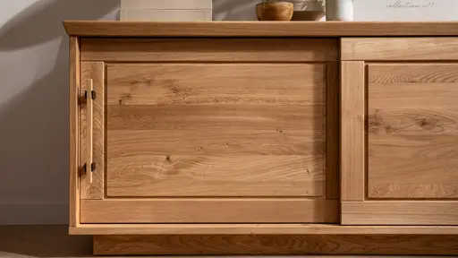 Lowboard Oreia - Wildeiche massiv, natur geölt