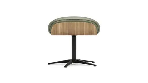 Drehhocker Aberdeen - Größe M, Leder, Moos