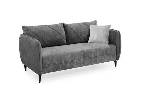 Sofa JERINA - 2,5-Sitzer, Stoff, Grau
