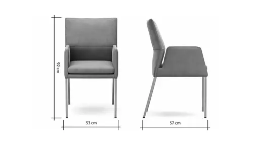 Armlehnstuhl Carry - Stoff, Dunkelgrün