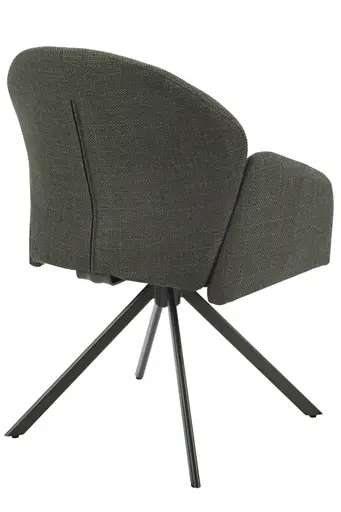 Armlehnstuhl - drehbar, Stoff, Grün