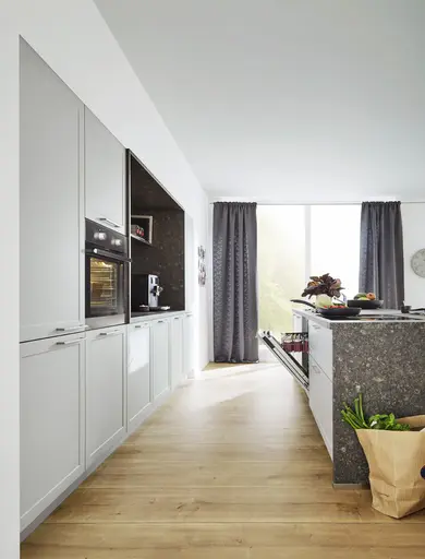 Inselküche 43.210 1 421, Platingrau