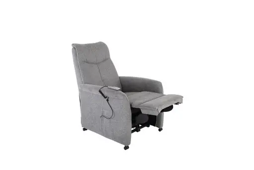 TV-Sessel - Relaxfunktion, Stoff, Grau