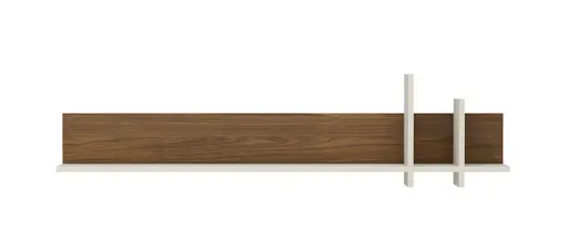 Wandboard - B ca. 180 cm, Nussbaum Nachbildung, Kaschmir