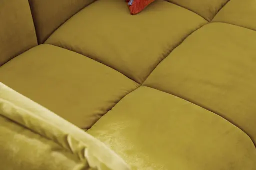 Sofa Hedda - 2-Sitzer, Velour, Senfgelb