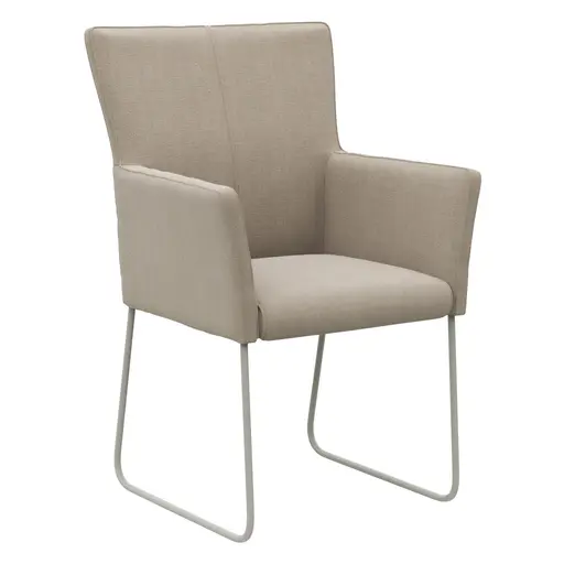 Armlehnstuhl Cosyra - Stoff, Beige