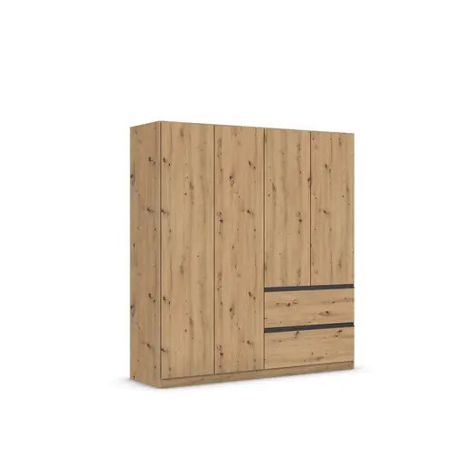 Drehtürenschrank RASA- B ca. 181 cm, Eiche Dekor