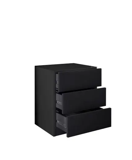 Nachtkonsole- Graphit, Glas, Graphit