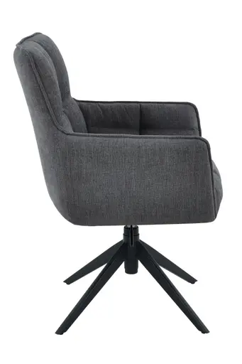 Armlehnstuhl - drehbar, höhenverstellbar, Webstoff, Anthrazit