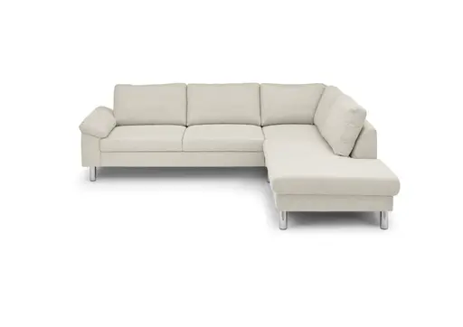 Ecksofa COOL - 2,5-Sitzer mit Ecke rechts, Stoff, Natur