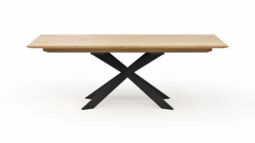 Esstisch Talara Lola - beidseitig ausziehbar, LB ca. 220x100cm, Wildeiche Bianco