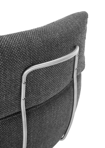 Armlehnstuhl MASHA - drehbar, Stoff, Grau