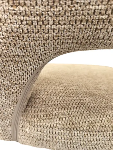 Armlehnstuhl MARESA - drehbar, Stoff, Braun