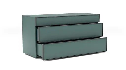 Kommode Loretto - BHT ca. 135x70x53 cm, Lack matt, Salbeigrün