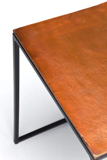 Beistelltisch-Set- Stahl, Schwarz, Aluminium, Glavanisiert