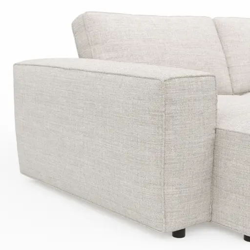 Bigsofa Lilaia - 3-Sitzer Tief, Stoff, Kaschmir