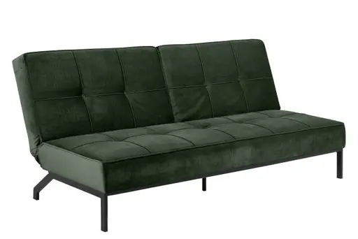 Schlafsofa - Stoff, Dunkelgrün