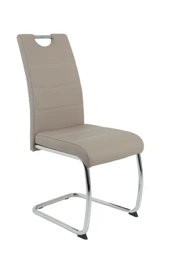 Freischwinger - Kunstleder, Cappuccino