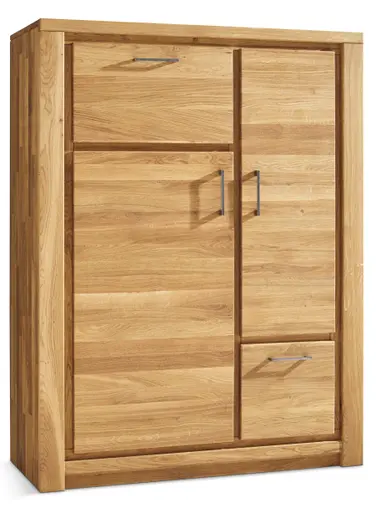 Highboard Farmingdale - Eiche massiv, natur geölt