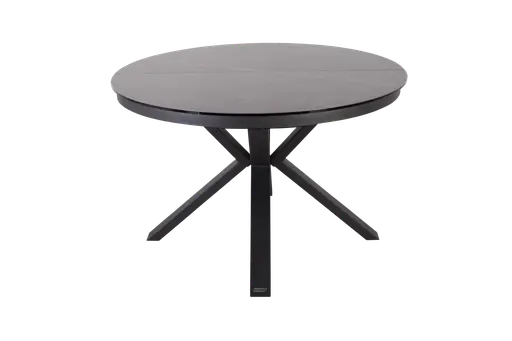 Esstisch MAIJA - ausziehbar, D ca. 120 cm, Keramik, Grau