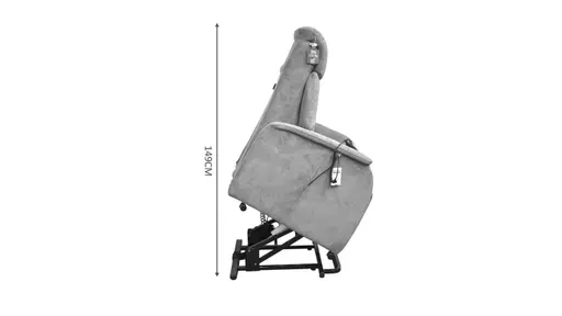 TV-Sessel MARIN - Aufstehhilfe, Relaxfunktion, Kopfteilverstellung, Leder, Dunkelbraun