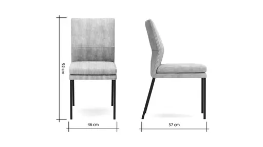 Stuhl Carry - Stoff, Natur