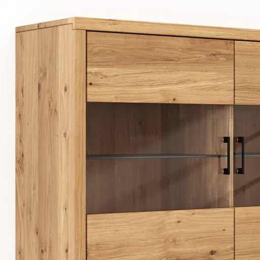 Highboard Hartford - BHT ca. 188x162x40 cm, Eiche massiv