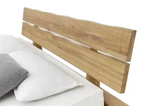 Bettgestell- Legefläche ca. 140x200 cm, Eiche, Massiv, Geölt