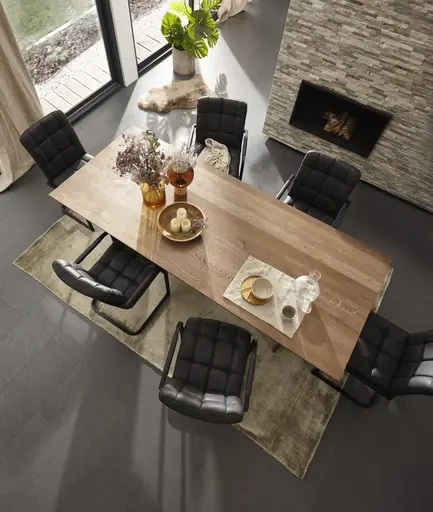 Esstisch Bakersfield - LB ca. 240x100 cm, Asteiche massiv, barrique