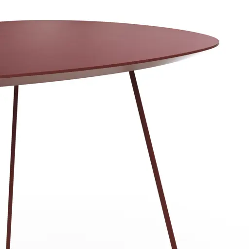 Ecktisch Fano - LBH ca. 59x50x55 cm, Fenix, Bordeaux