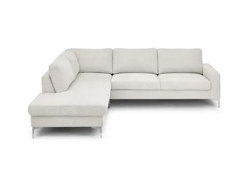 Ecksofa CALM 2.0 - Ecke rechts mit 2,5-Sitzer, Stoff, Natur
