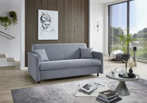 Faltbett - 2-Sitzer, Stoff, Grau
