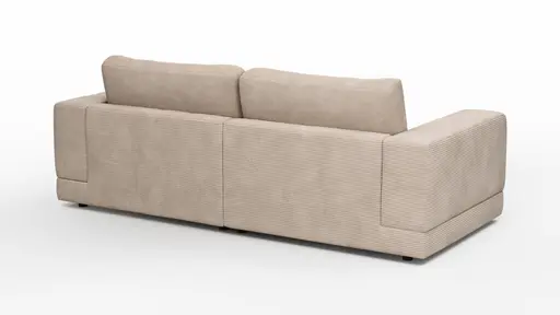 Sofa Juni - 2-Sitzer, Cord, Taupe