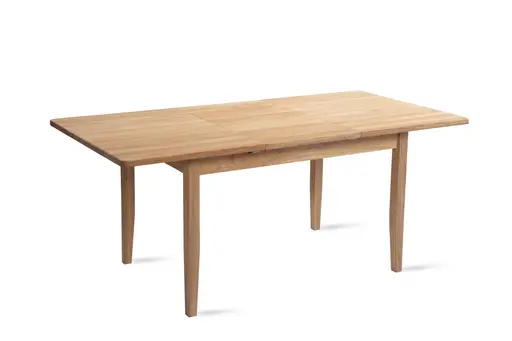 Esstisch - ausziehbar, LB 130 x 90 cm, Wildeiche massiv