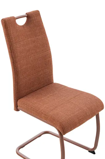 Freischwinger - Stoff, Kupfer