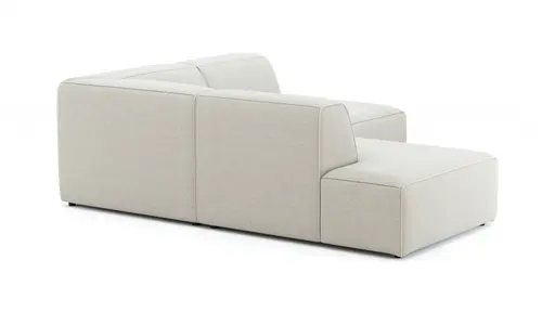 Ecksofa Elementos - Ecke links mit 2,5-Sitzer, Stoff, Natur