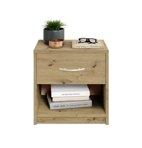 Nachtkommode - Eiche Dekor