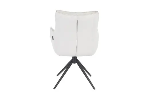 Armlehnstuhl MANDY - drehbar, Stoff, Silbergrau