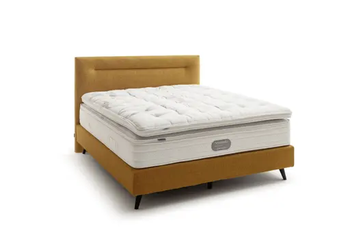Boxspringbett Navelli 2 - Liegefläche ca. 180x200 cm, Stoff, Kurkuma