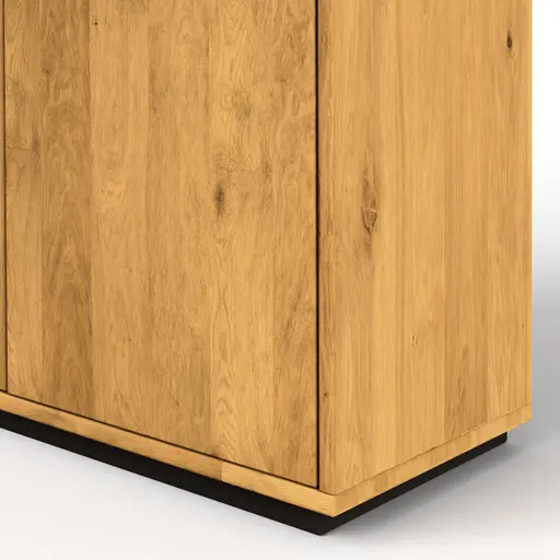 Vitrine Savannah - Wildeiche massiv, natur geölt