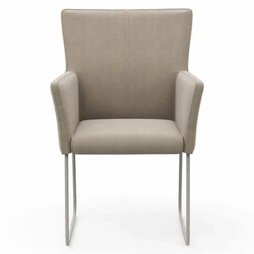 Armlehnstuhl Cosyra - Stoff, Beige