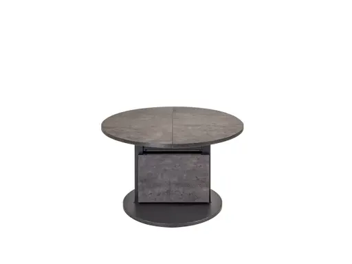 Couchtisch - höhenverstellbar/ausziehbar, LBH ca. 82-112x82x53-72 cm, Betonoptik