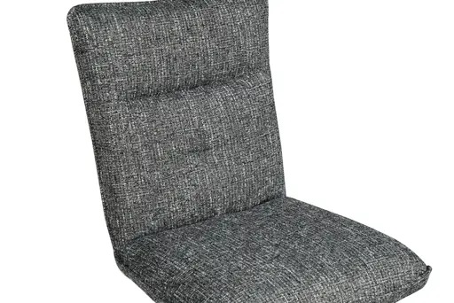 Stuhl MARCIA - drehbar, Stoff, Grau