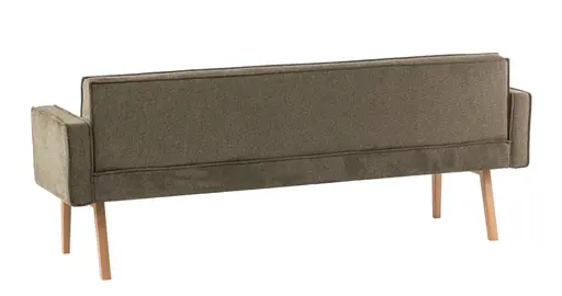 Polsterbank - Breite ca. 220 cm, Stoff, Olivgrün