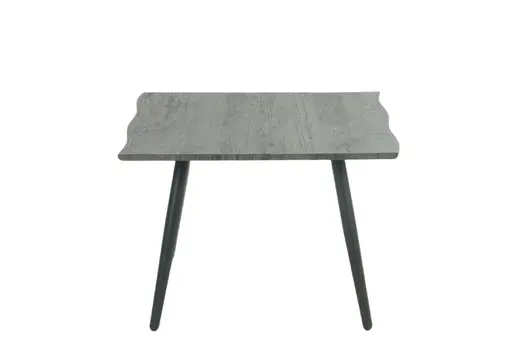 Couchtisch - LB ca. 60x60 cm, Grau, Schwarz, Baumkante