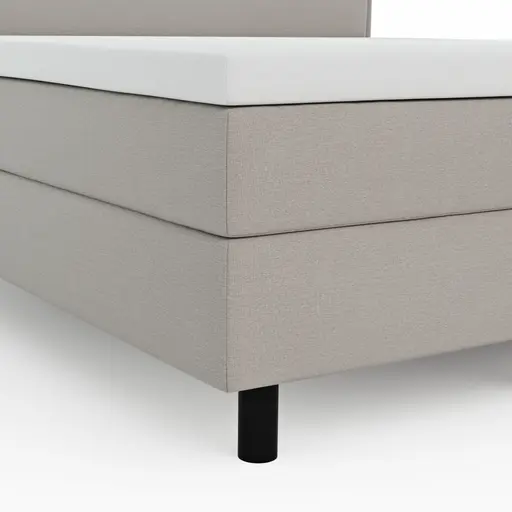 Boxspringbett Valencia - Liegefläche ca. 160x200 cm, Stoff, Mauve